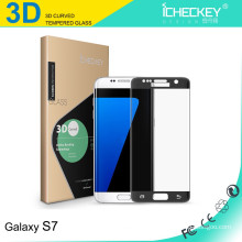 iCheckey 2016 0,2 mm 3D Curved Edge Screen Protector für Samsung Note 7 Blue gehärtetes Glas